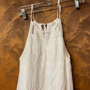 White Mystree medium strap sun dress